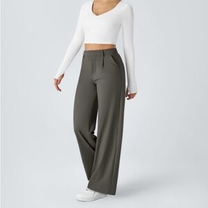 High Waisted Straight Leg Pants